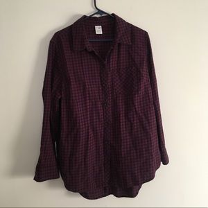 Terra and Sky Lightweight Plaid Shirt